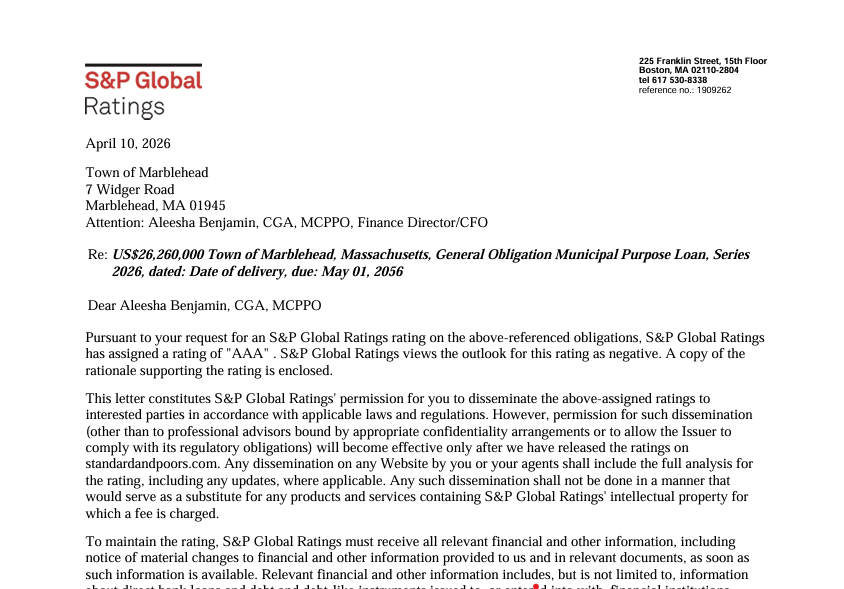 08 - S&P affirms Marbleheads AAA bond rating, shifts outlook to negative
