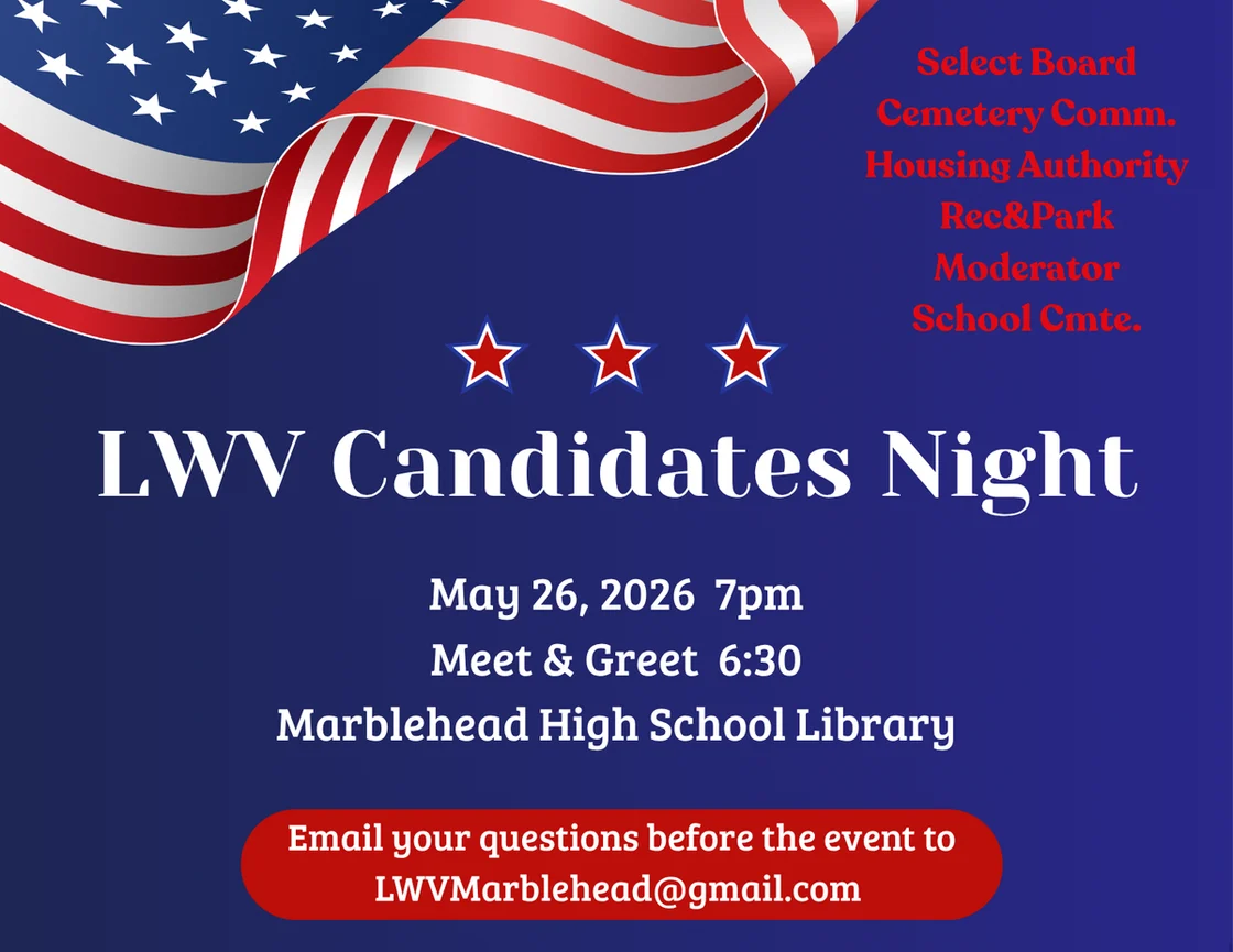 Marblehead League of Women Voters to host Candidates Night May 26