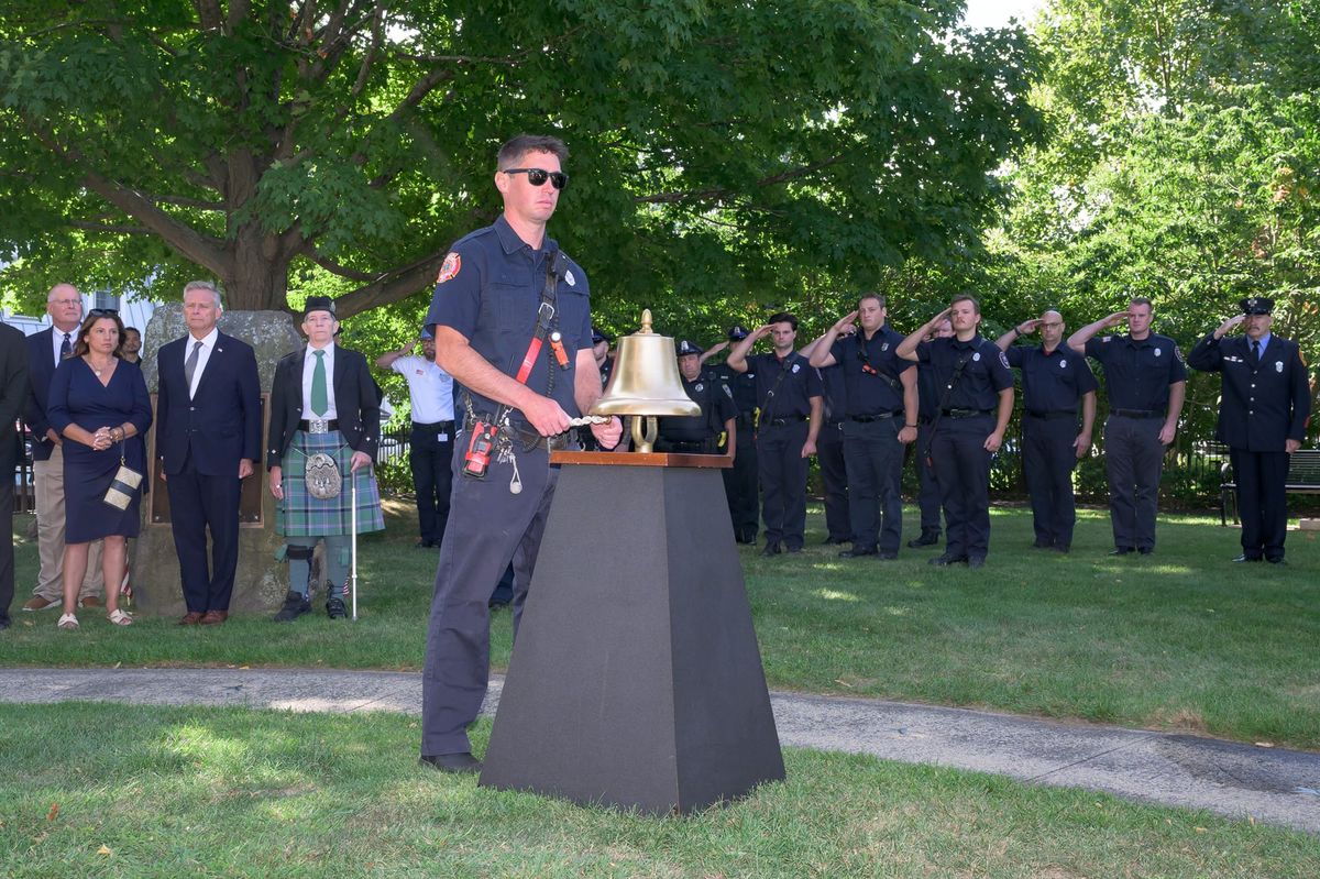 The Sept. 11 observance at Memorial Park in Marblehead