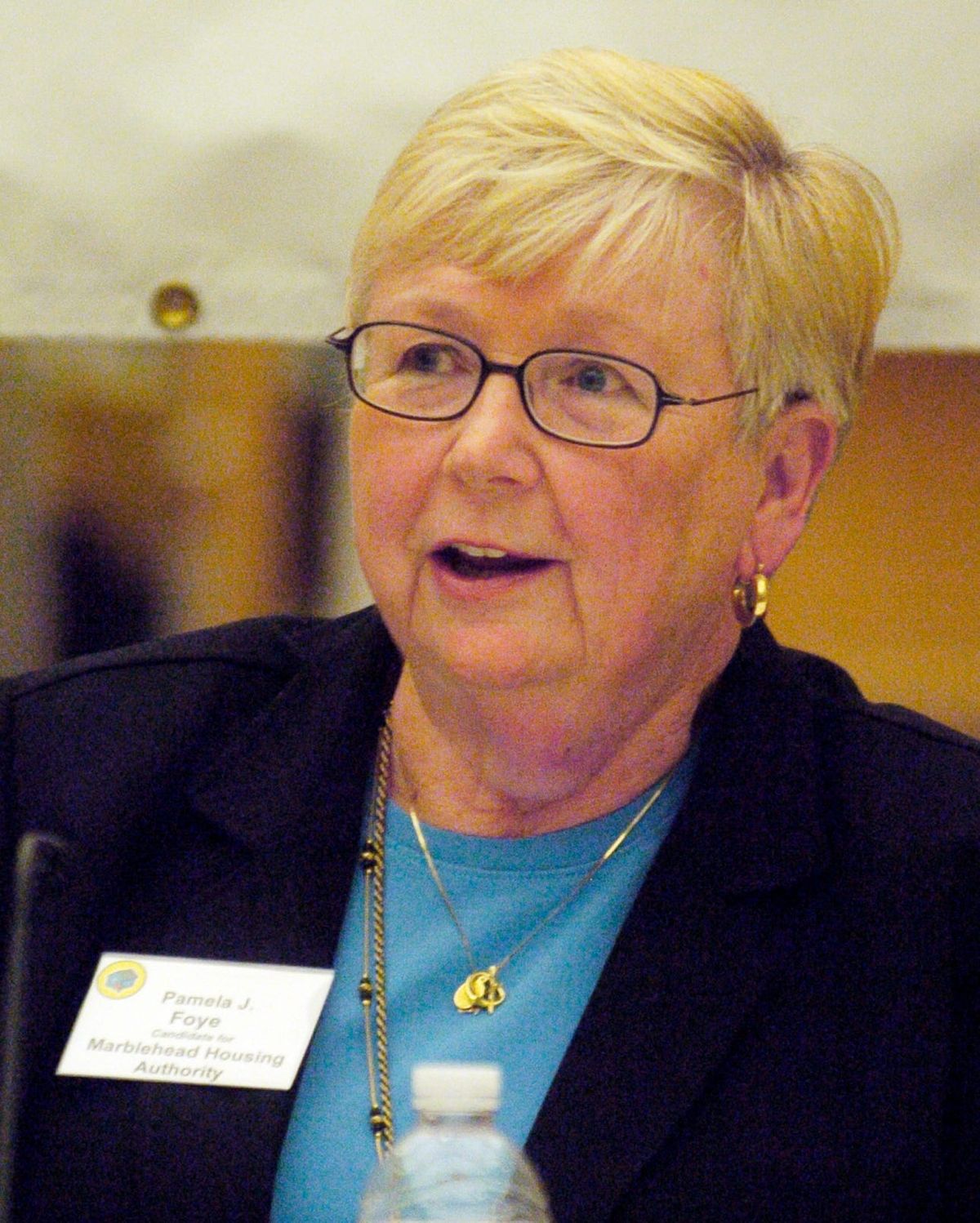 Pam Foye speaking as a candidate for the Marblehead Housing Authority